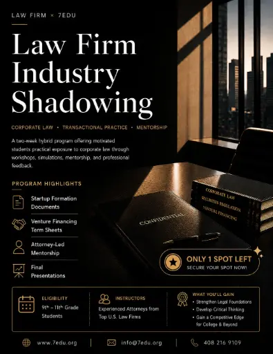 Law Firm x 7EDU Industry Shadowing Program